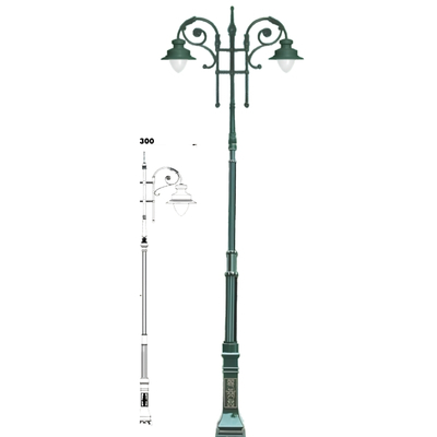 LI-8246-BKT 12-91006 Decorative Outdoor Pole Light